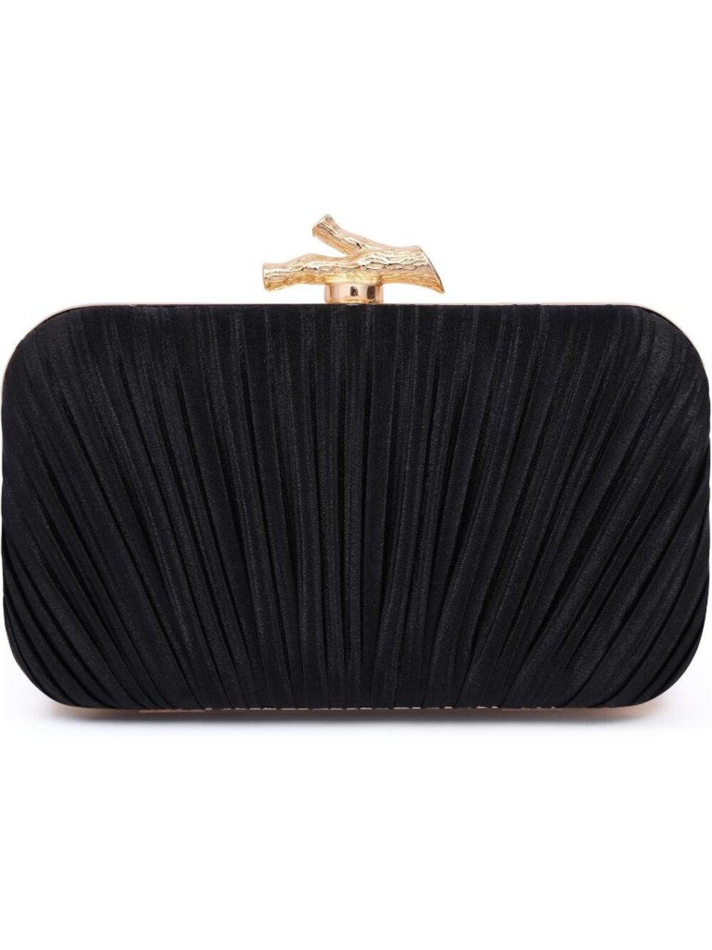 Women's Black Clutch Purses With Chain Prom Wedding Party Evening Handbags